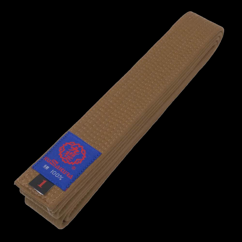 Faixa de Judo KuSakura Clássica Marrom